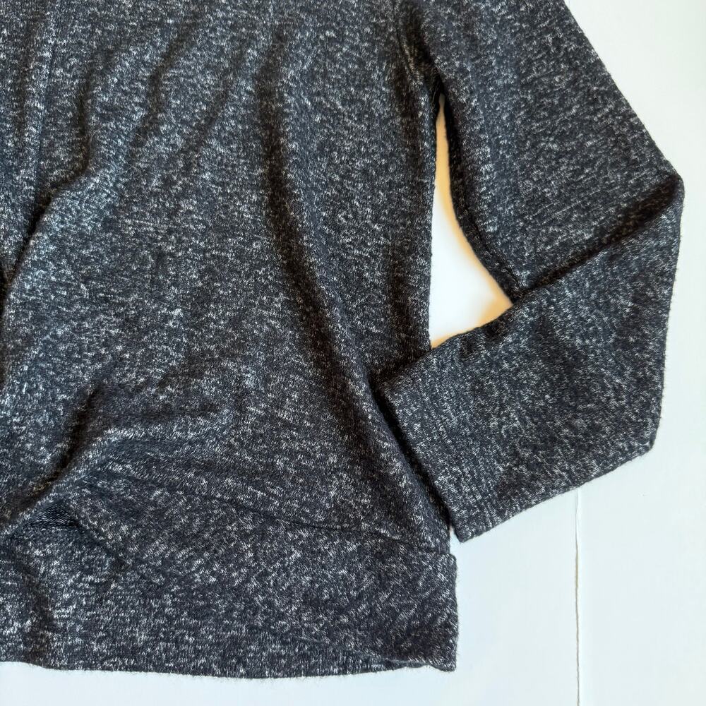 Gap Kids Softspun Twist Top Marled Black Medium 8 - Picture 4 of 7